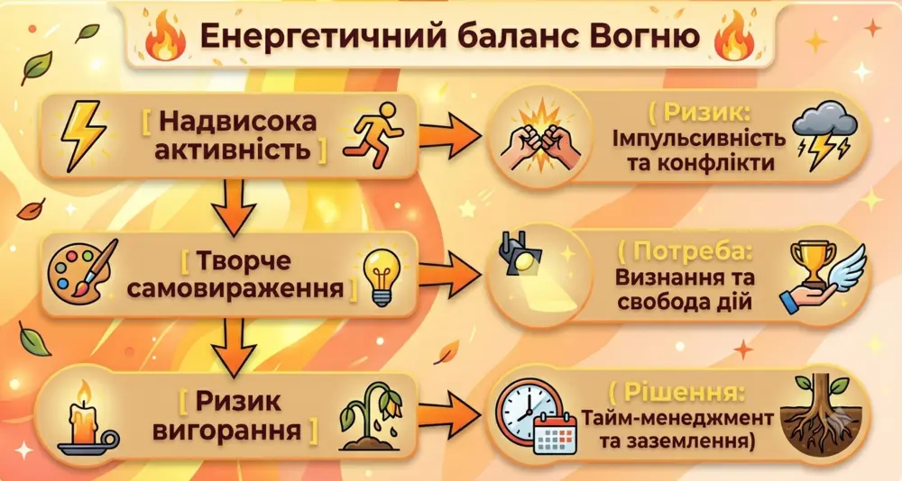 Знаки зодіаку стихія вогонь