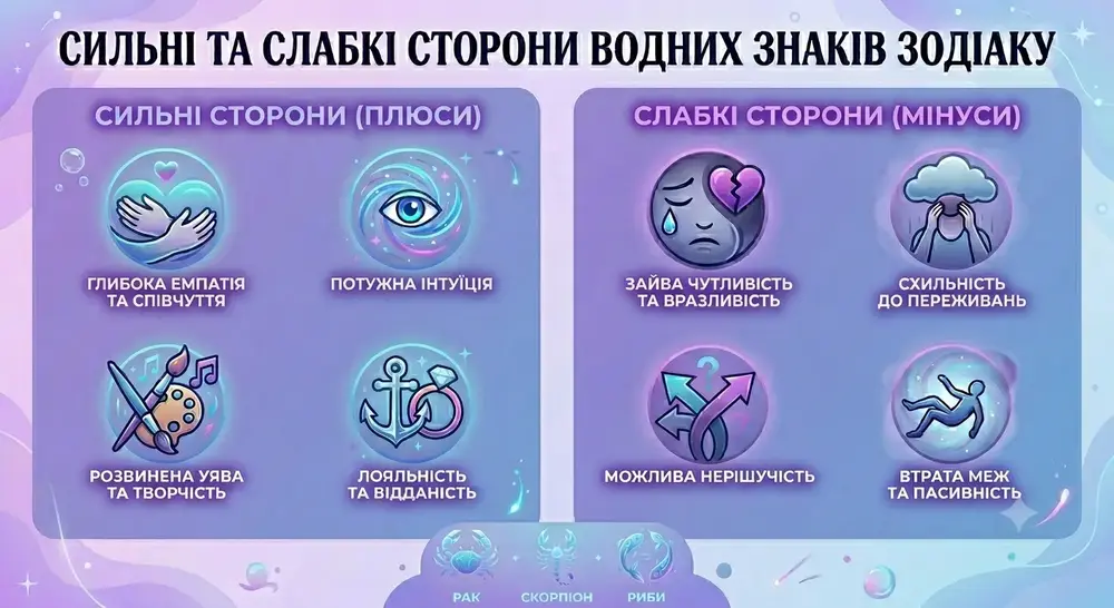 Водяні знаки зодіаку характеристики