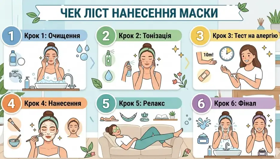 Нанесення зволожуючої маски вдома